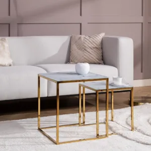 Like Gold Kaplamalı Zigon Sehpa Seti