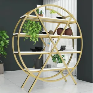 Pera Gold Metal Kitaplık