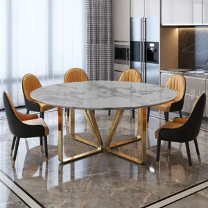 Metal Modern Ava Yemek Masası